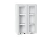 Шкаф верхний с 2-мя остекленными дверцами Ницца 920*600*318 Blanco / Белый