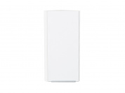 Шкаф верхний торцевой Фьюжн 920*300*306 Silky White / Белый