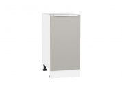 Шкаф нижний с 1-ой дверцей Фьюжн 816*400*480 Silky Light Grey / Белый
