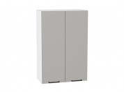 Шкаф верхний с 2-мя дверцами Флэт 920*600*318 Light Grey In 2S / Белый