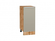 Шкаф нижний с 1-ой дверцей Фьюжн 816*350*480 Silky Grey / Дуб Вотан