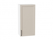 Шкаф верхний с 1-ой дверцей Сканди 920*450*320 Cream Silkwood / Белый