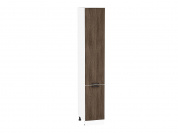 Шкаф пенал с 2-мя дверцами Флэт 2336*400*574 Brown Casella Oak 2S / Белый
