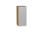 Шкаф верхний с 1-ой дверцей Фьюжн 716*300*320 Silky Light Grey / Дуб Вотан