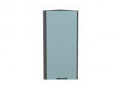 Шкаф верхний торцевой Флэт 920*300*306 Grey-green In 2S / Graphite