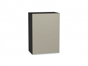Шкаф верхний с 1-ой дверцей Фьюжн 716*500*320 Silky Grey / Graphite