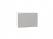 Шкаф верхний горизонтальный Фьюжн 358*500*320 Silky Light Grey / Белый