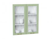 Комплект фасадов Ницца со стеклом для каркаса Ф-55Н В809 916*792*16 Дуб оливковый