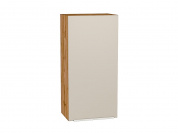 Шкаф верхний с 1-ой дверцей Фьюжн 920*450*320 Cream Silk / Дуб Вотан