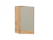 Шкаф нижний торцевой Фьюжн 816*296*554 Silky Grey / Дуб Вотан