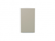 Шкаф верхний торцевой Фьюжн 716*300*306 Silky Grey / Белый