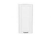Шкаф верхний торцевой Дублин 920*300*304 Special White / Белый