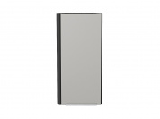 Шкаф верхний торцевой Фьюжн 920*300*306 Silky Light Grey / Graphite