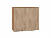 Шкаф верхний с 2-мя дверцами Флэт 716*800*318 Natural Casella Oak 2S / Дуб Вотан