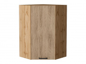 Шкаф верхний угловой Флэт 920*600*600 Natural Casella Oak 2S / Дуб Вотан