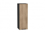 Шкаф верхний с 1-ой дверцей Флэт 920*300*318 Natural Casella Oak 2S / Graphite