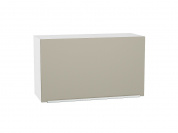 Шкаф верхний горизонтальный Фьюжн 458*800*318 Silky Grey / Белый