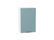 Шкаф верхний с 1-ой дверцей Флэт 716*450*318 Grey-green In 2S / Белый