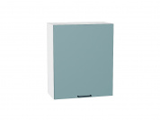 Шкаф верхний с 1-ой дверцей Флэт 716*600*318 Grey-green In 2S / Белый