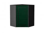 Шкаф верхний угловой Дублин 716*600*600 Special Green / Graphite