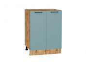 Шкаф нижний с 2-мя дверцами Флэт 816*600*478 Grey-green In 2S / Дуб Вотан