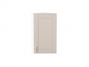 Шкаф верхний торцевой Лофт 716*300*306 Cream Silk / Белый