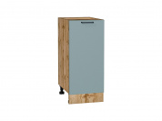 Шкаф нижний с 1-ой дверцей Флэт 816*350*478 Grey-green In 2S / Дуб Вотан