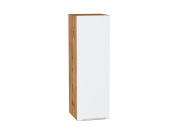 Шкаф верхний с 1-ой дверцей Фьюжн 920*300*320 Silky White / Дуб Вотан