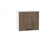 Шкаф верхний горизонтальный Флэт 458*500*318 Brown Casella Oak 2S / Белый