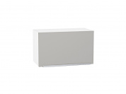 Шкаф верхний горизонтальный Фьюжн 358*600*320 Silky Light Grey / Белый