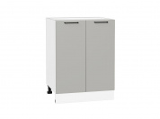Шкаф нижний с 2-мя дверцами Флэт 816*600*478 Light Grey In 2S / Белый