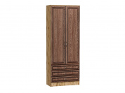 Шкаф двухстворчатый Стиль ШК-803 с ящиками 2110*800*376 Brown Dreamline