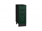 Шкаф нижний с 3-мя ящиками Дублин 816*300*478 Special Green / Graphite