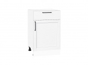 Шкаф нижний с 1-ой дверцей и ящиком Сканди 816*500*480 White Silkwood / Белый