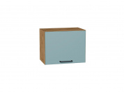 Шкаф верхний горизонтальный Флэт 358*450*318 Grey-green In 2S / Дуб Вотан
