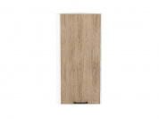 Шкаф верхний торцевой Флэт 920*300*306 Natural Casella Oak 2S / Белый