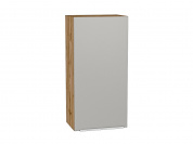 Шкаф верхний с 1-ой дверцей Фьюжн 920*450*320 Silky Light Grey / Дуб Вотан