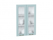 Комплект фасадов Ницца со стеклом для каркаса Ф-45Н В609 916*592*16 Голубой