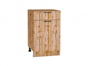 Шкаф нижний с 1-ой дверцей и ящиком Флэт 816*500*478 Wotan Oak 2S / Дуб Вотан