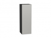 Шкаф верхний с 1-ой дверцей Фьюжн 920*300*320 Silky Light Grey / Graphite