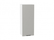 Шкаф верхний с 1-ой дверцей Флэт 920*350*318 Light Grey In 2S / Белый
