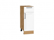 Шкаф нижний с 1-ой дверцей и ящиком Сканди 816*300*480 White Silkwood / Дуб Вотан