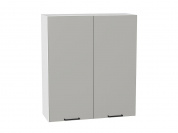 Шкаф верхний с 2-мя дверцами Флэт 920*800*318 Light Grey In 2S / Белый