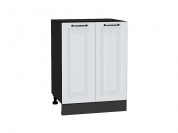 Шкаф нижний с 2-мя дверцами Ницца 816*600*478 Blanco / Graphite