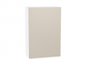 Шкаф верхний с 1-ой дверцей Фьюжн 920*600*320 Cream Silk / Белый