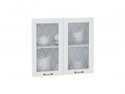 Комплект фасадов Ницца со стеклом для каркаса Ф-55 В800 712*792*16 Белый