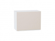 Шкаф верхний горизонтальный Фьюжн 458*600*318 Cream Silk / Белый