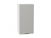 Шкаф верхний с 1-ой дверцей Флэт 920*450*318 Light Grey In 2S / Белый