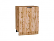 Шкаф нижний с 1-ой дверцей Флэт 816*600*478 Wotan Oak 2S / Дуб Вотан
