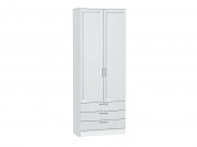 Шкаф двухстворчатый Стиль ШК-803 с ящиками 2110*800*376 White Softwood